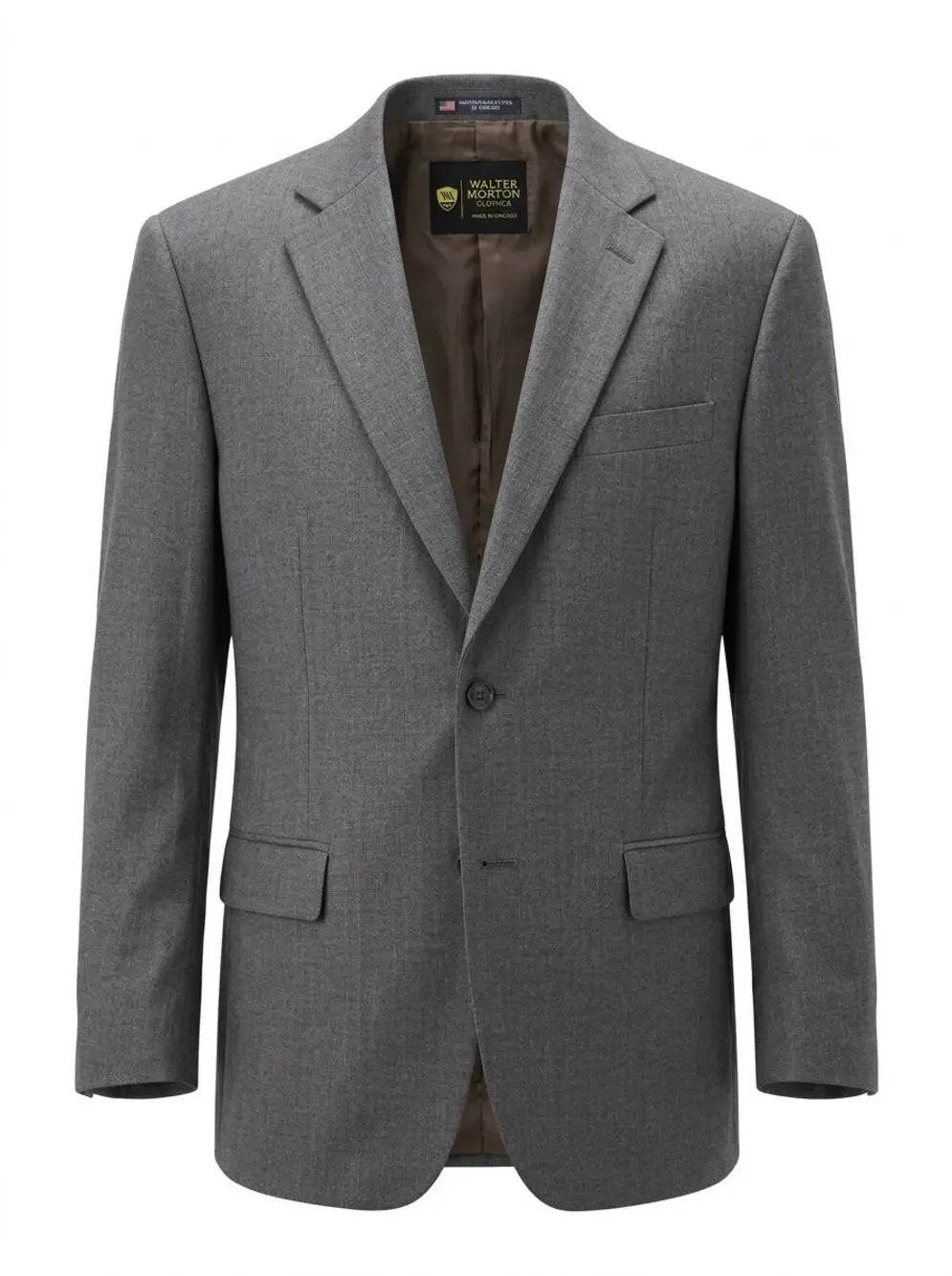 Walter Morton Clothes Made in USA Gray Lined Jacket Men Size 54